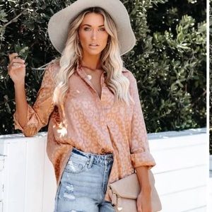 Leopard print blouse from Vici Collection